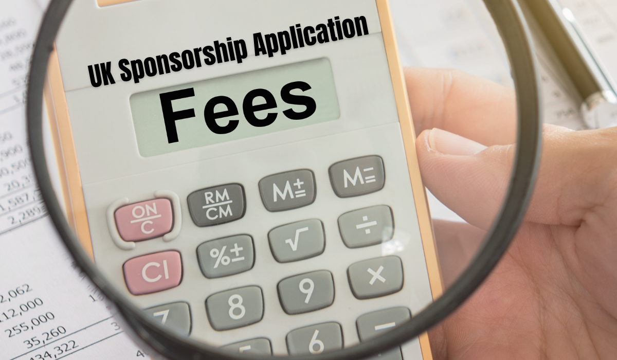 UK sponsorship application fees 2024