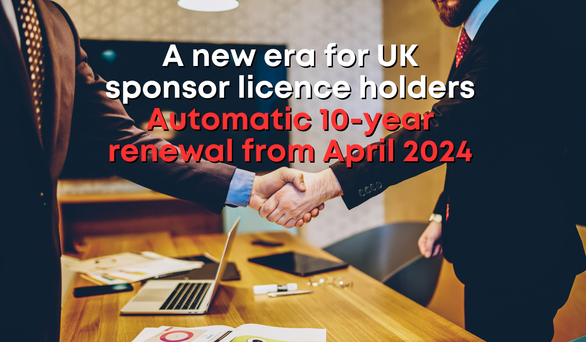 Major change in the UK sponsor licence renewal process