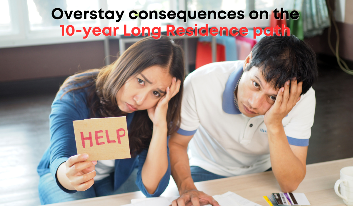 Overstay consequences on the 10-Year Long Residence path