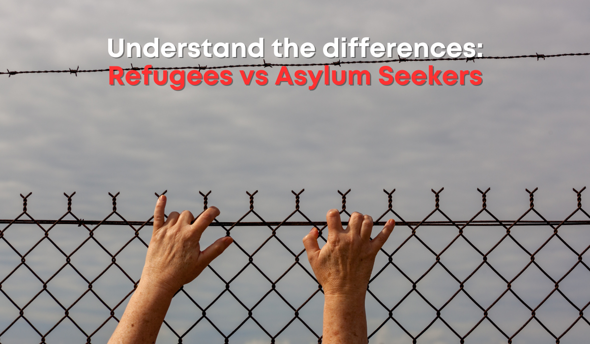 What is the difference between refugees and asylum seekers?